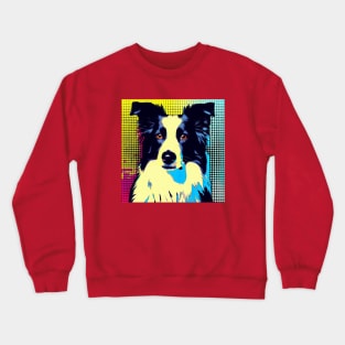 Border Collie pop art Crewneck Sweatshirt